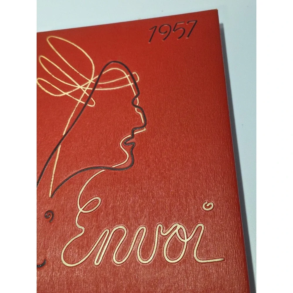 VINTAGE 1955 ROOSEVELT HIGH SCHOOL YEARBOOK L'ENVOI YONKERS‎ NEW YORK HARDBACK